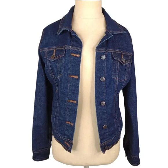 Old Navy Jean Jacket Medium Wash Blue Denim size XS - Picture 1 of 12